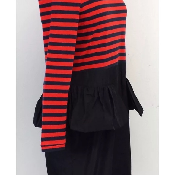 Striped & Peplum Midi Dress - Marc By Marc Jacobs - Picture 2 of 4