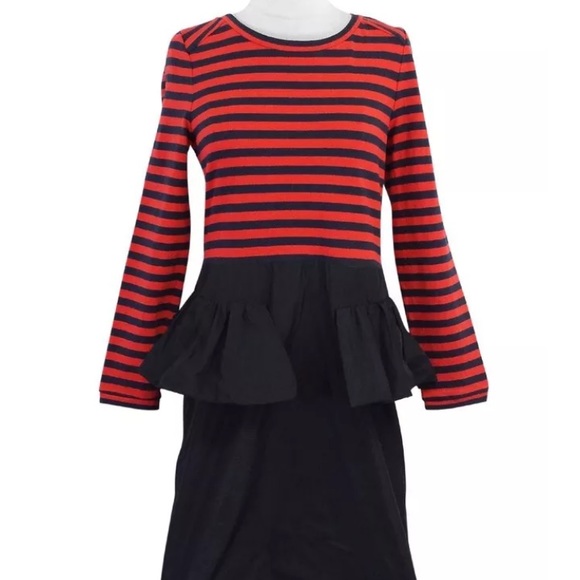 Striped & Peplum Midi Dress - Marc By Marc Jacobs - Picture 4 of 4