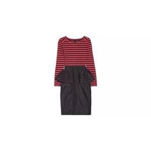 Striped & Peplum Midi Dress - Marc By Marc Jacobs