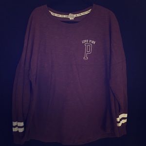 Pink sweater burgundy