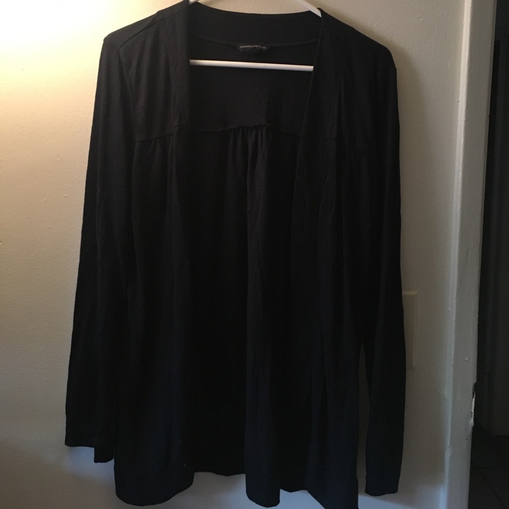BANANA REPUBLIC Black long sleeve cardigan