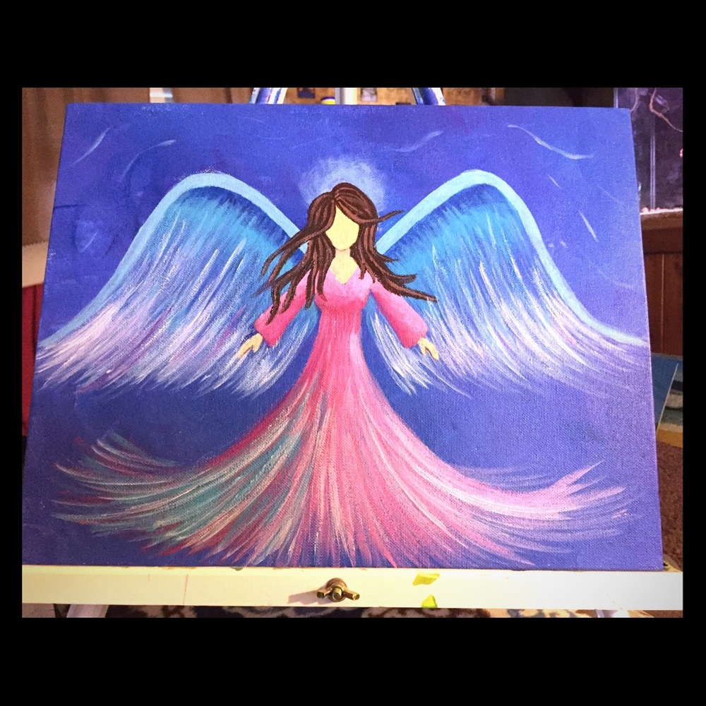 Acrylic Painting of Angel