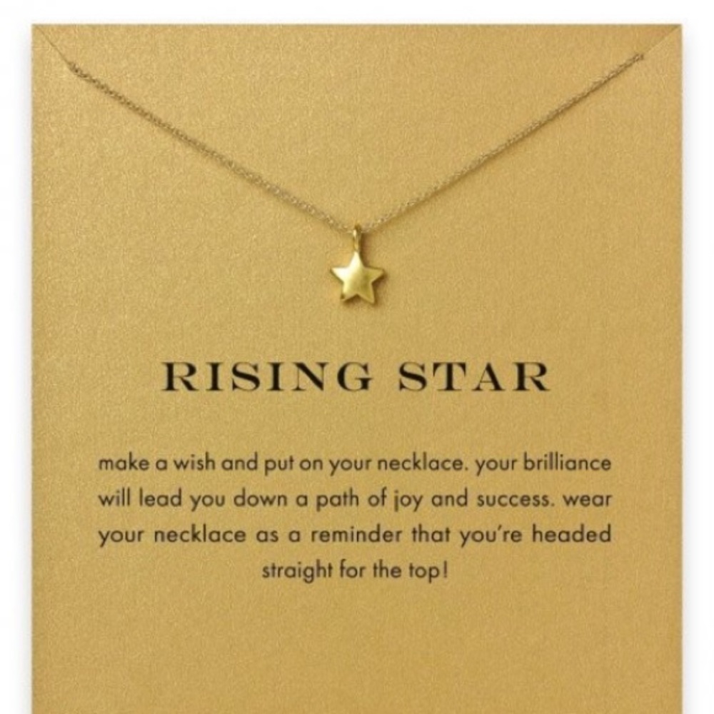 ❗️One left❗️Rising Star Necklace with Card