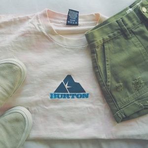One of a kind acid wash burton tee 🌊