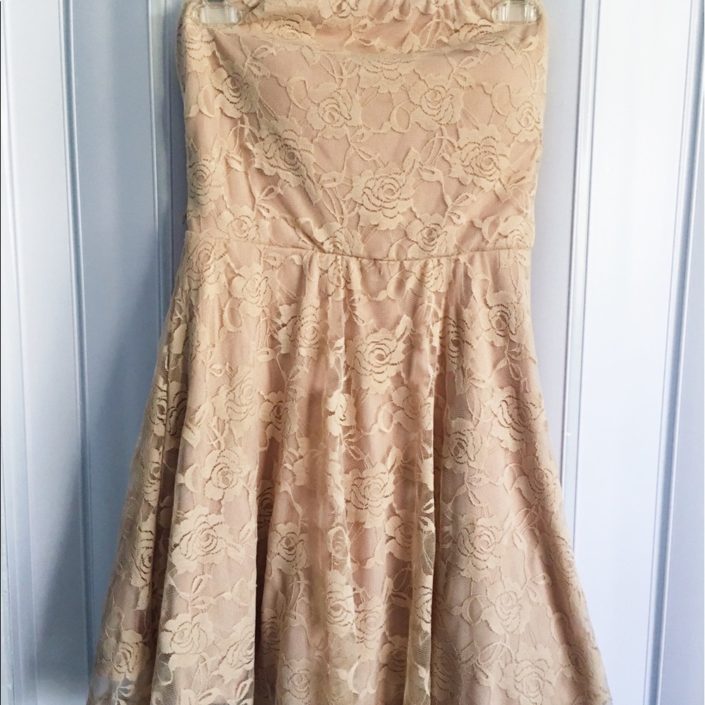 Nude Lace Dress