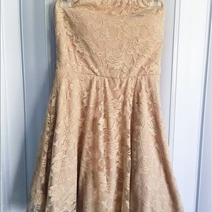Nude Lace Dress