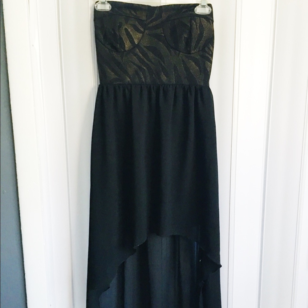 High Low Strapless Dress