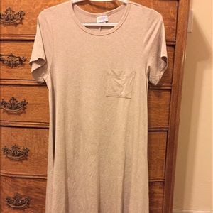 Lularoe NWOT XXS Carly - light beige