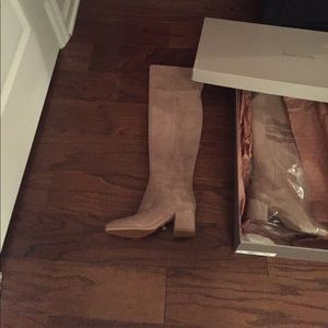 Franco Sarto over the knee suede boots
