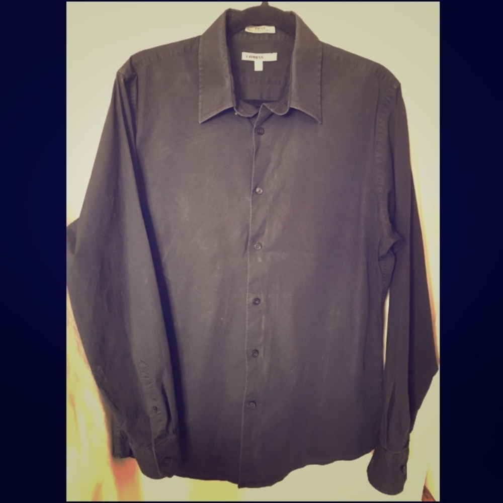 Black Express Button-Down