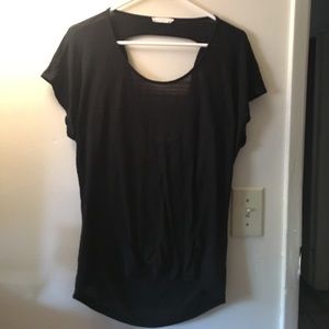 LUSH Black tshirt with droopy back detail