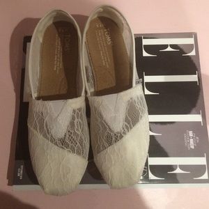 Toms Shoes White Lace