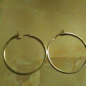 Sterling silver hoop earrings