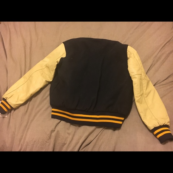 Letterman Jacket in Blue & Gold - Picture 2 of 3