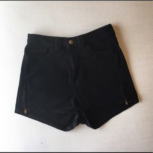 American Apparel High Waist Zipper Shorts