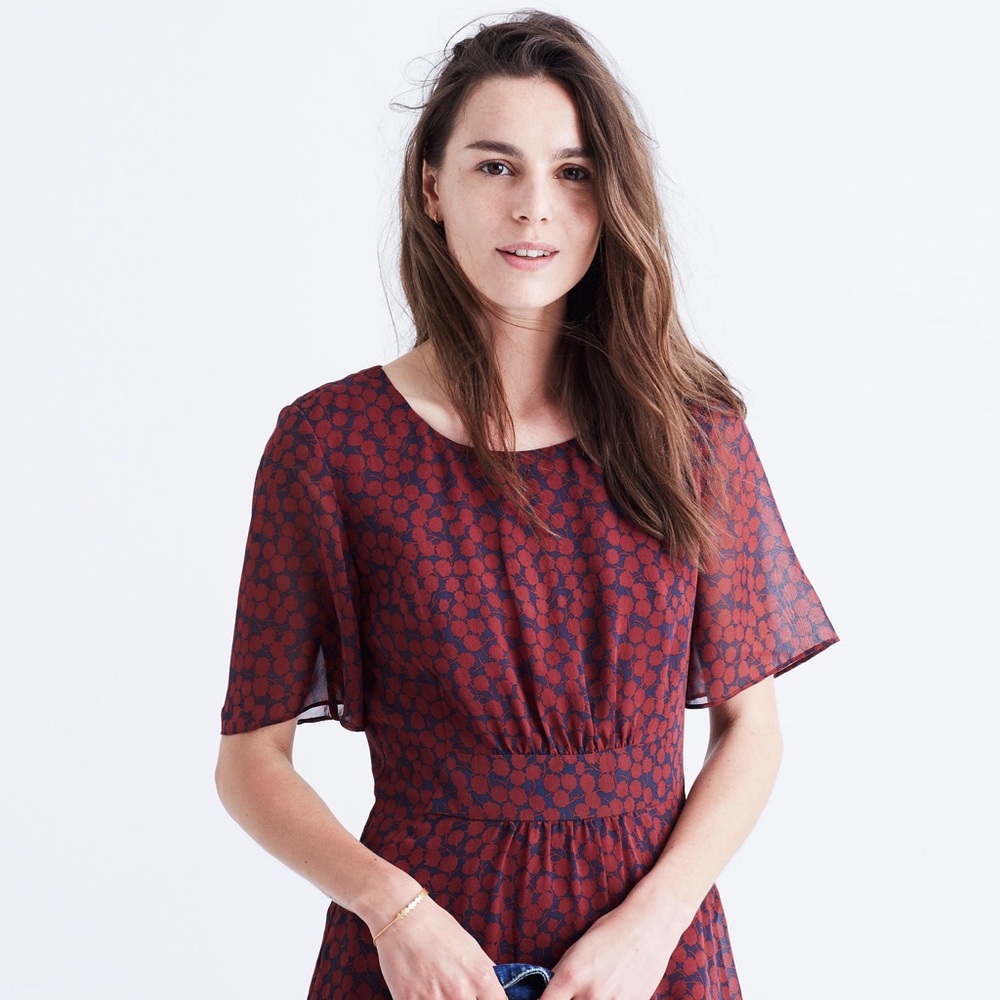 NWT Madewell Silk Slowdance Dress - Marimba Floral