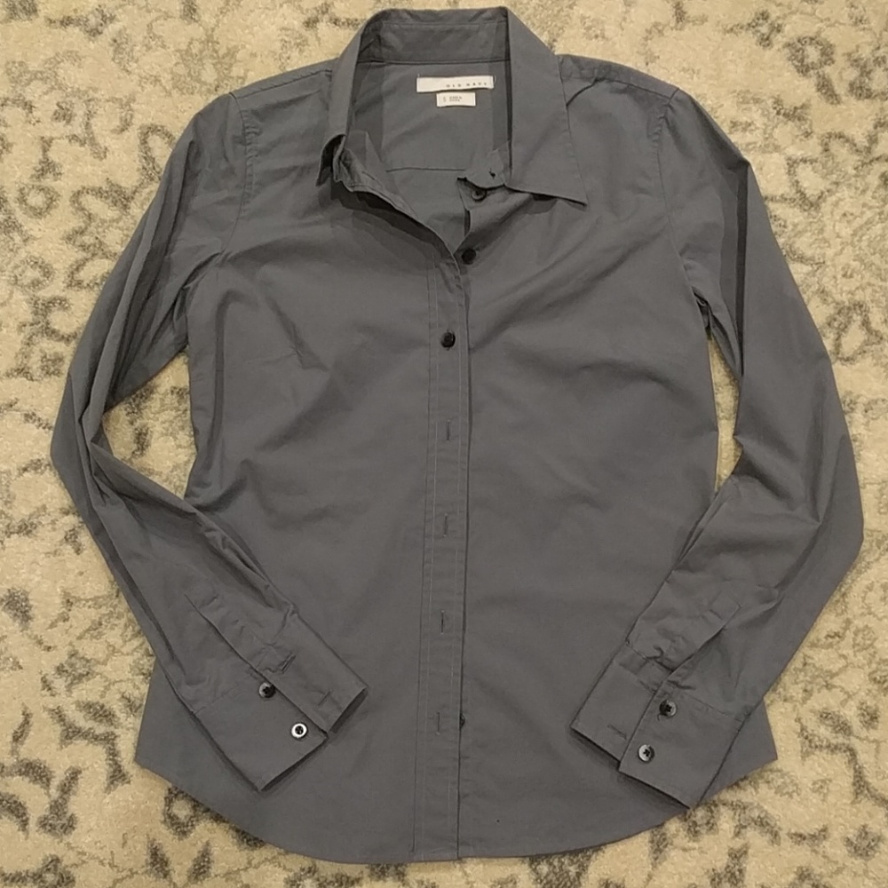 Old Navy Grey Dress Shirt