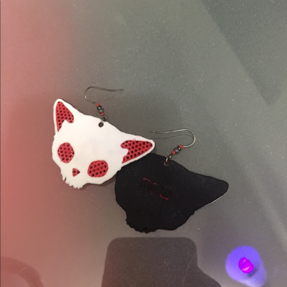KittySkull earrings