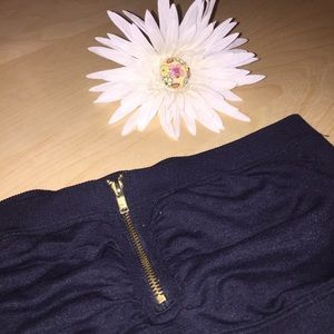 Poof! Black Zip-Up Bandeau