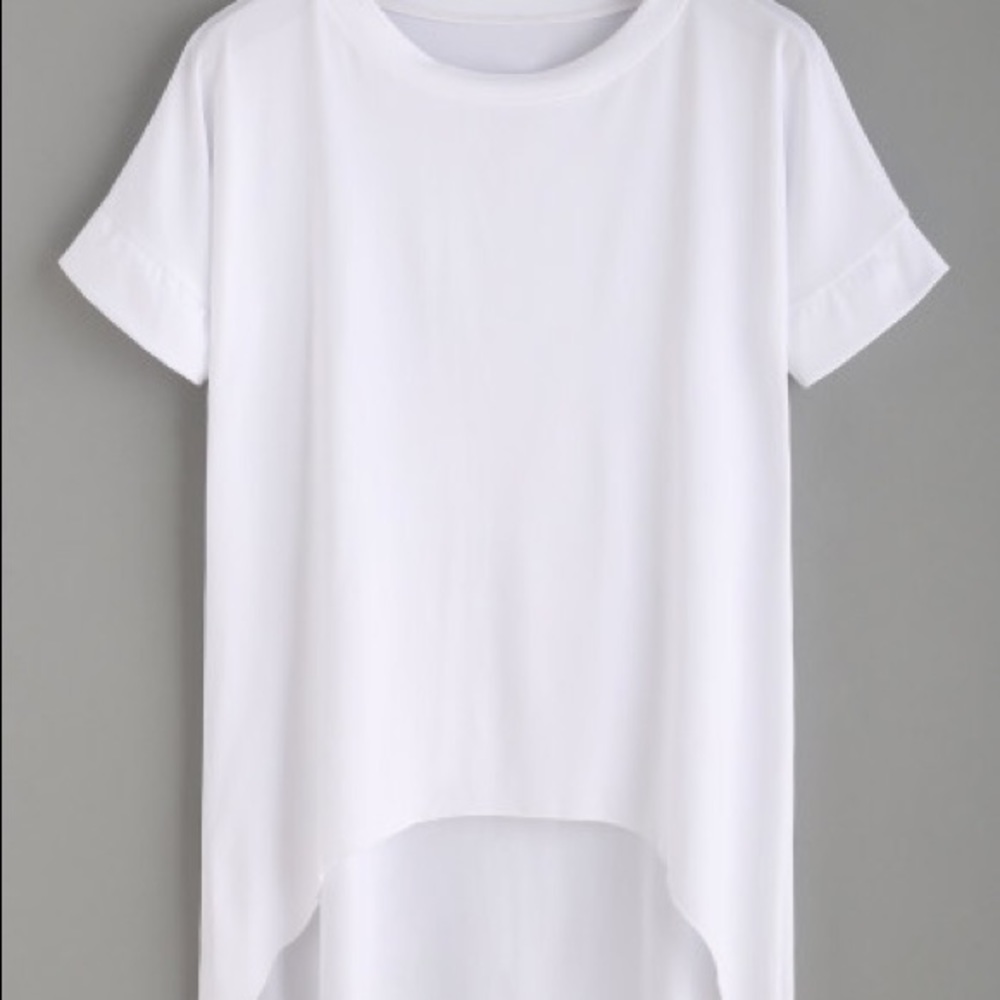 White High Low shirt