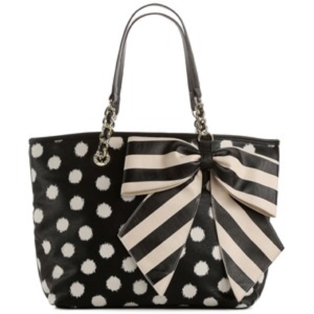 Betsey Johnson Bow Tastic Polka Dot Tote