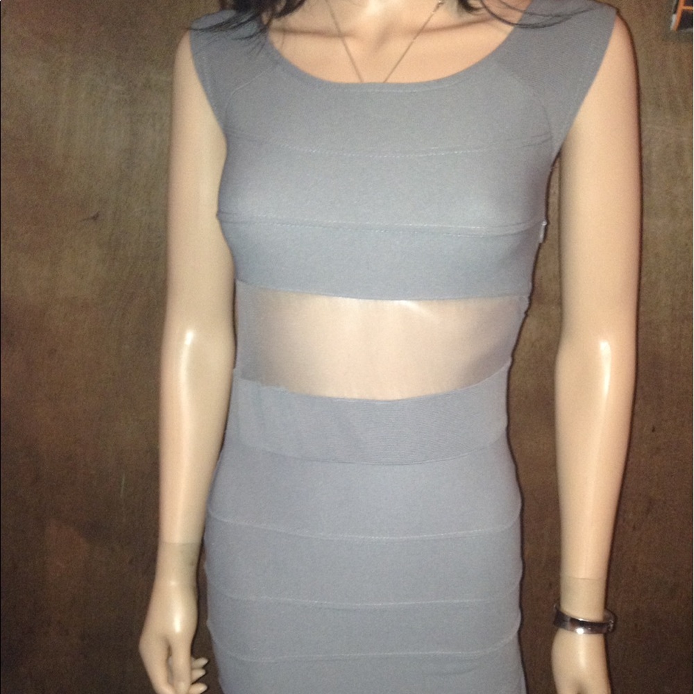 Poof Grey Dress