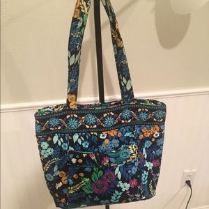 Vera Bradley Zip Tote in Midnight Blues