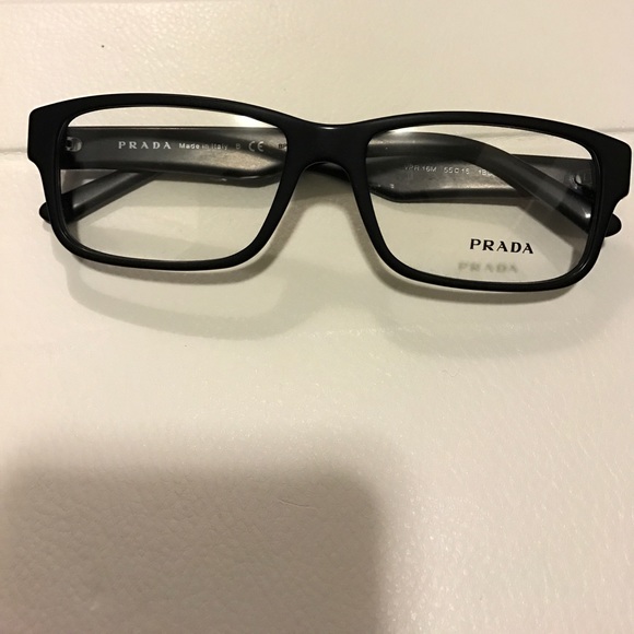 Prada eyeglasses black matte VPR 16M