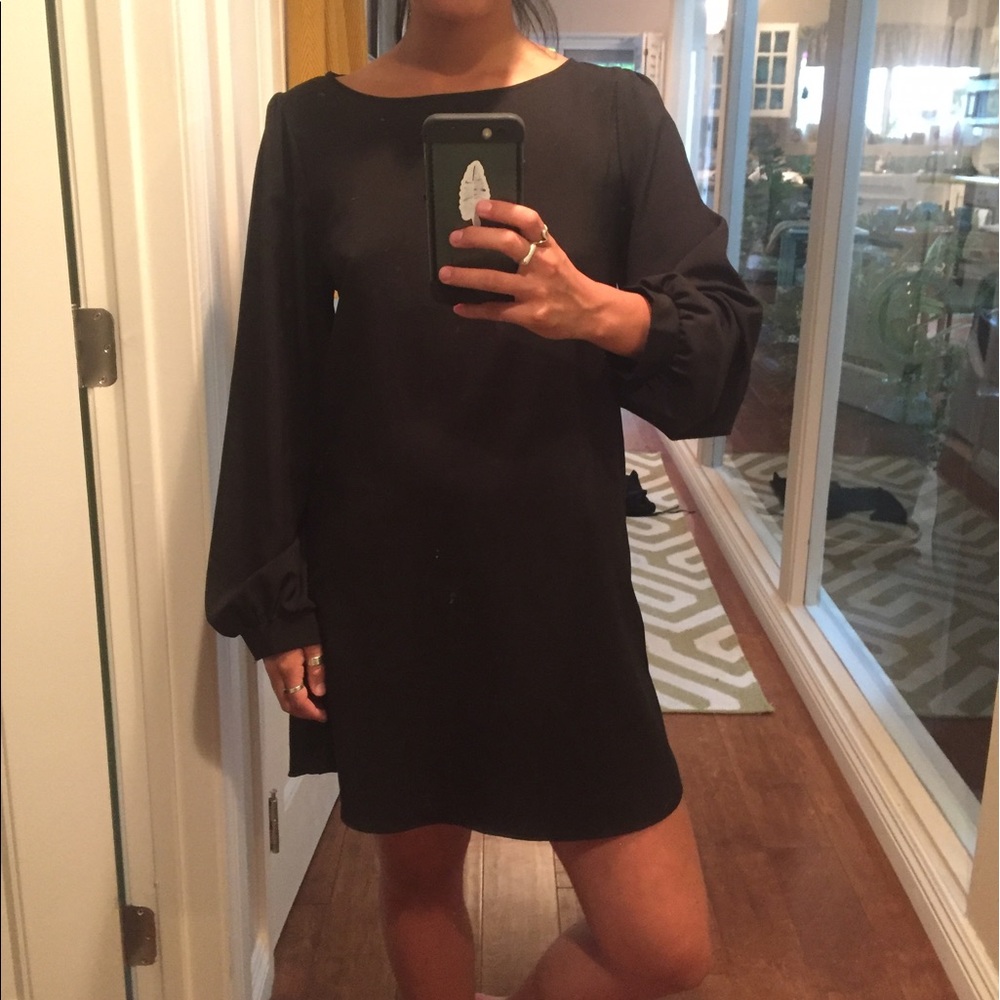 Oversized Black Dress
