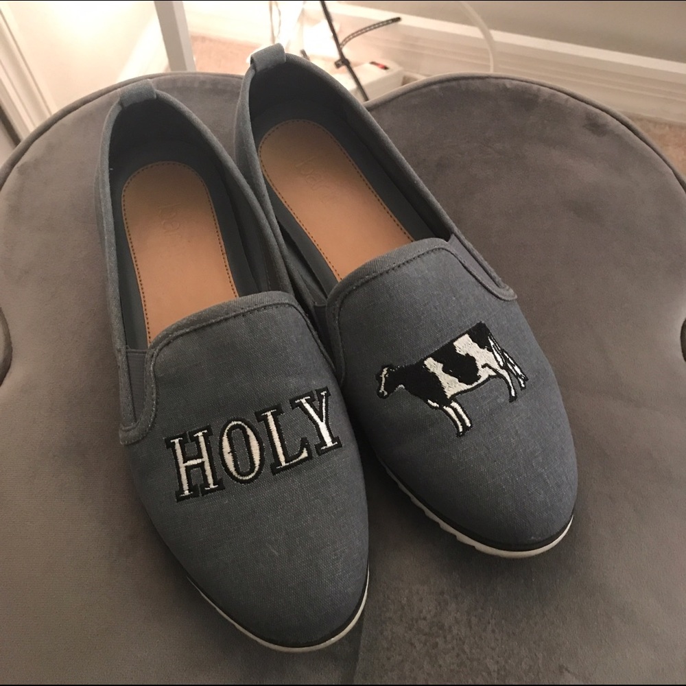 Bar III canvas slip on flats