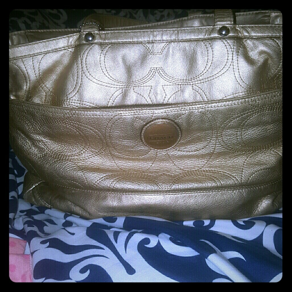 Coach original diaper bag 100% leather