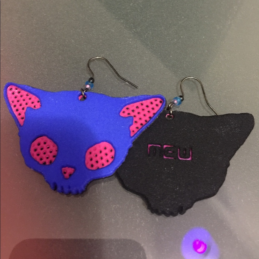 KittySkull earrings