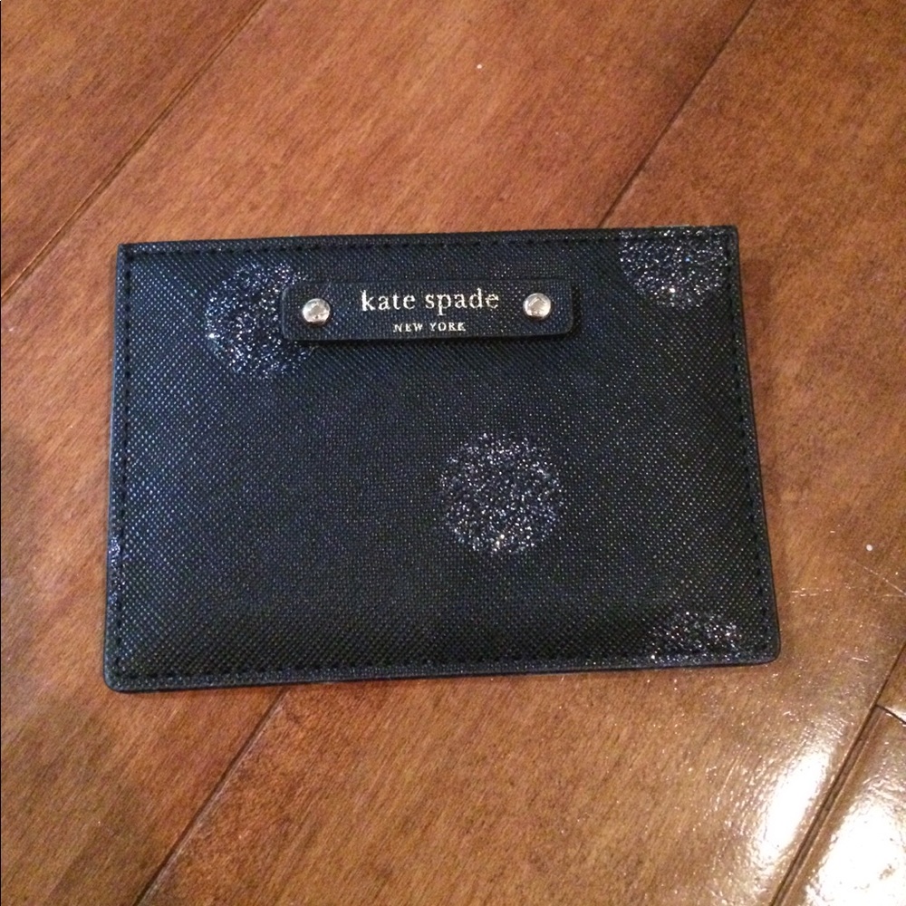 kate spade card holder leather
