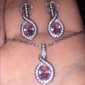 Authentic Swarvoski Necklace and earrings set