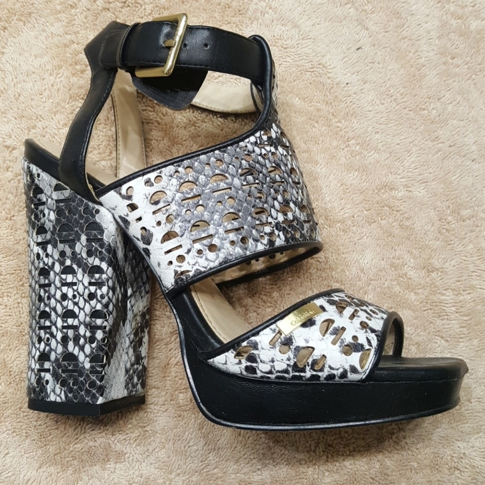 Calvin Klein chunky heels