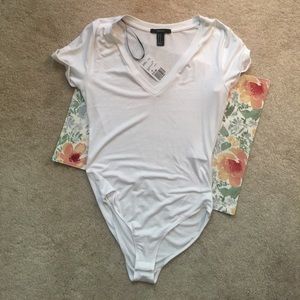 White Snap Bodysuit