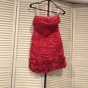 Hot pink dress perfect for spring fling!