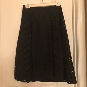 Eyelet Midi Skirt