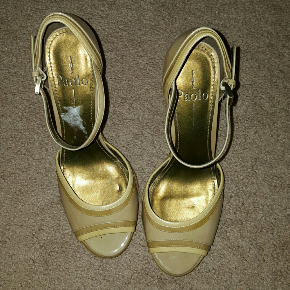 Patent Leather Peep Toe Mary Janes
