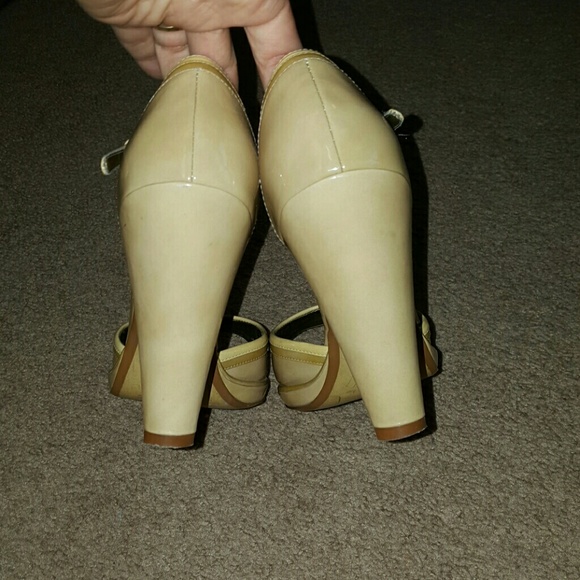 Patent Leather Peep Toe Mary Janes - Picture 4 of 5