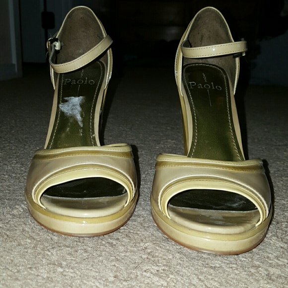 Patent Leather Peep Toe Mary Janes - Picture 2 of 5