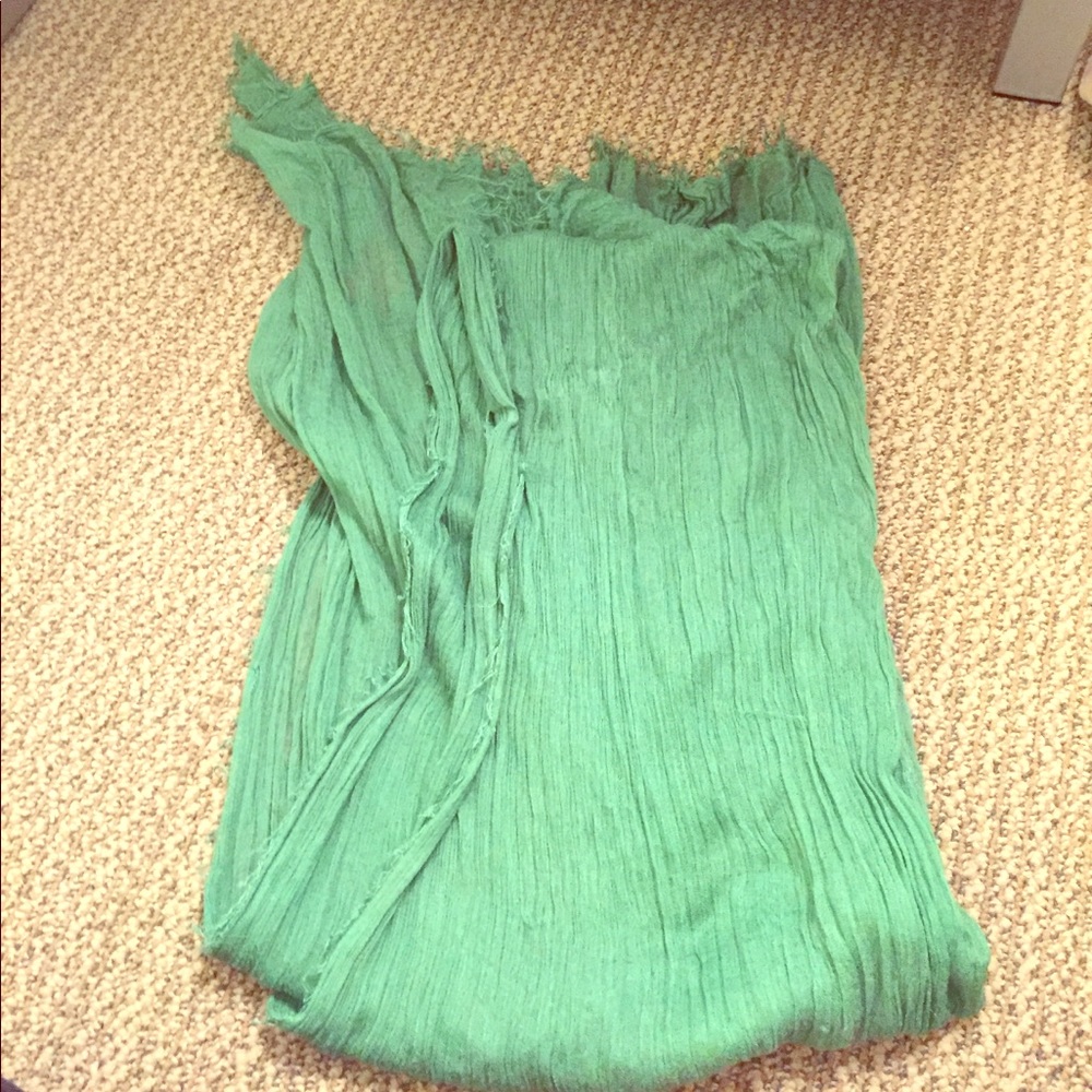 Green and blue blanket scarf bundle!