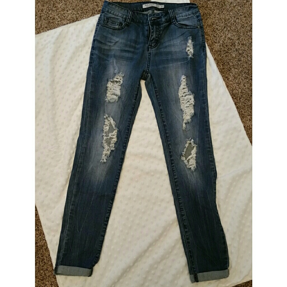 Iris Straight Ripped Jeans - Picture 2 of 4