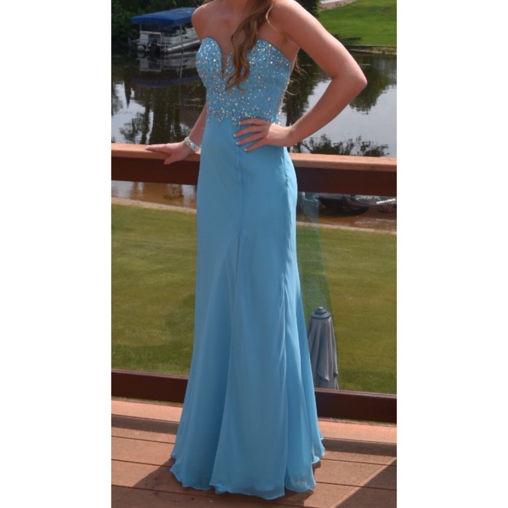 Light blue prom/ formal dress