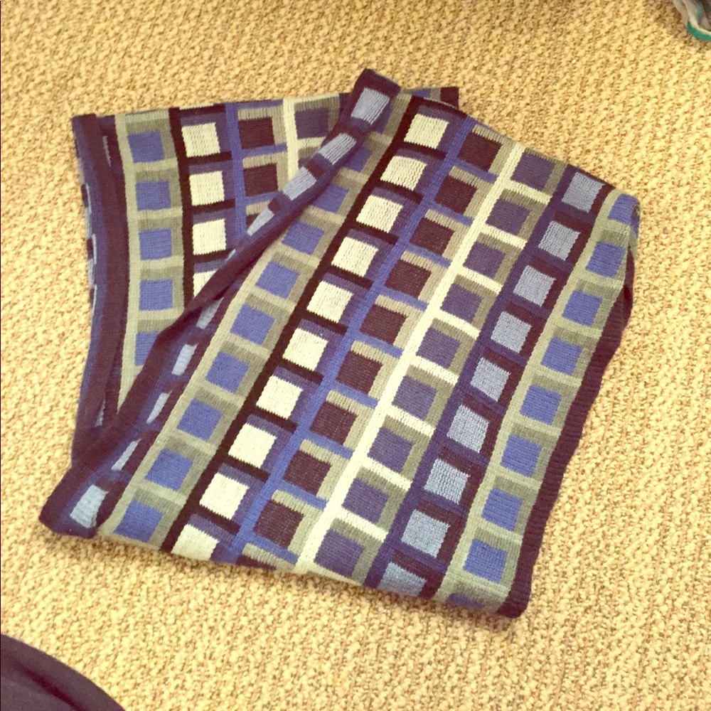 Blue infinity scarf