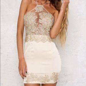 HelloMolly Gold Cosmic Boom Dress *on hold til4/26