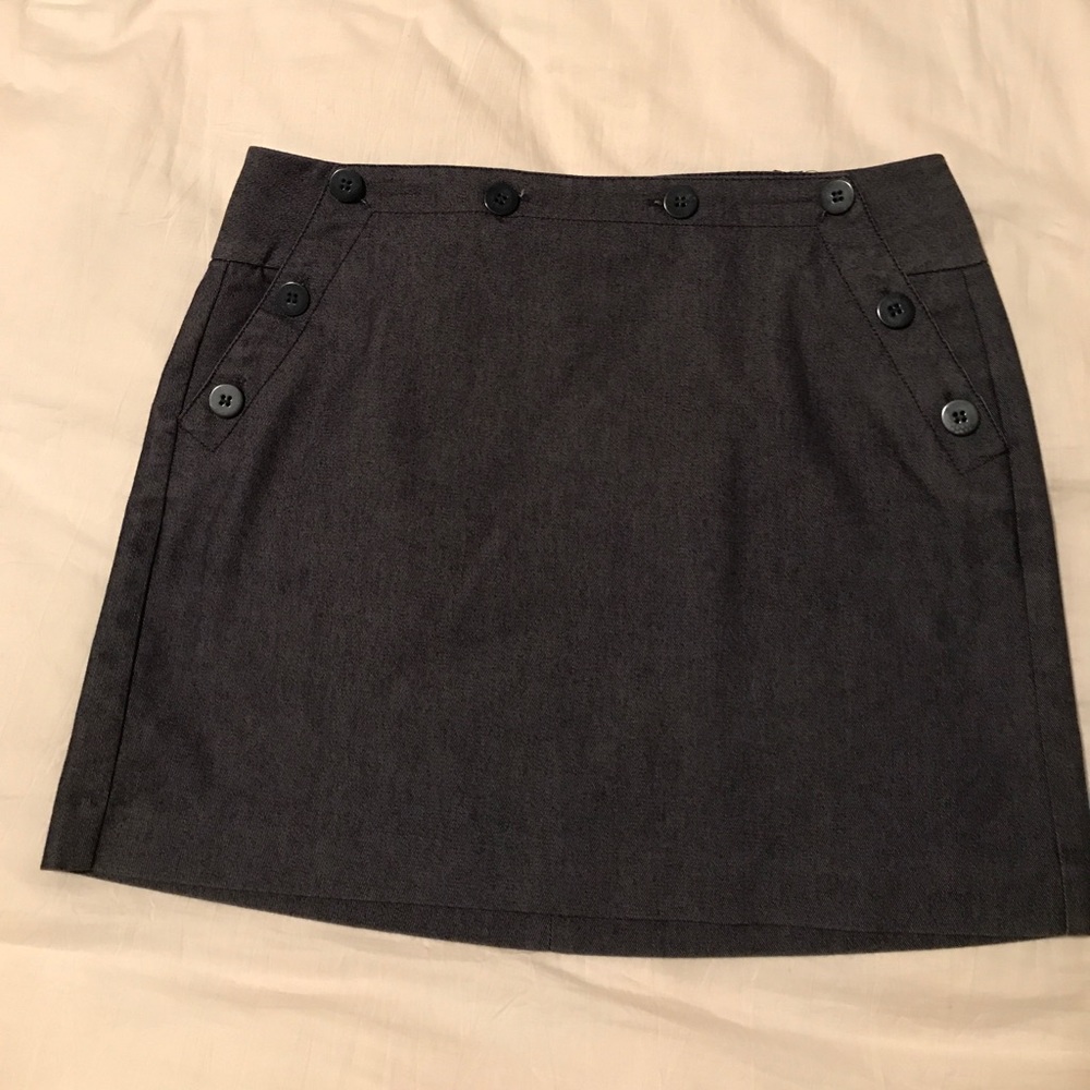Button front mini skirt - sz 3/4
