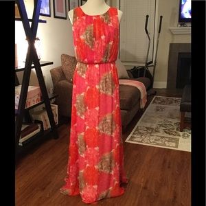 Jessica Howard printed maxi dress, size 12