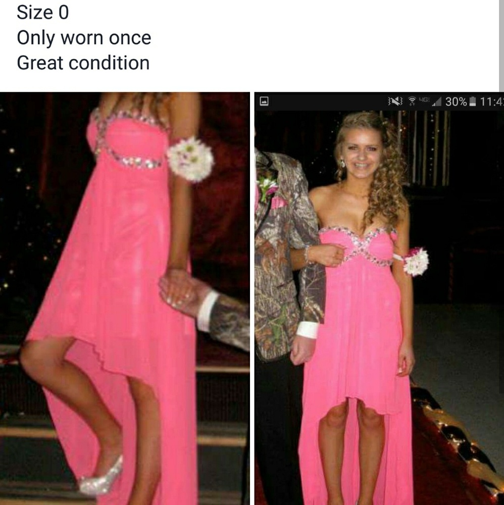 Gorgeous high low prom dress