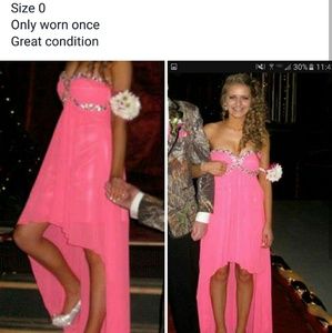 Gorgeous high low prom dress